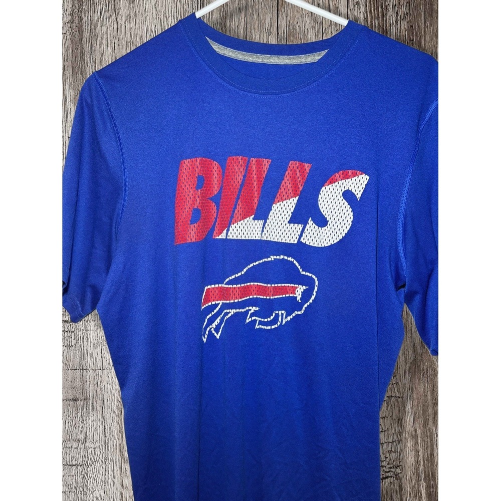 Buffalo Bills Nike Dri-Fit NFL Training T-Shirt Blue Men's Size Small Logo - Picture 2 of 4